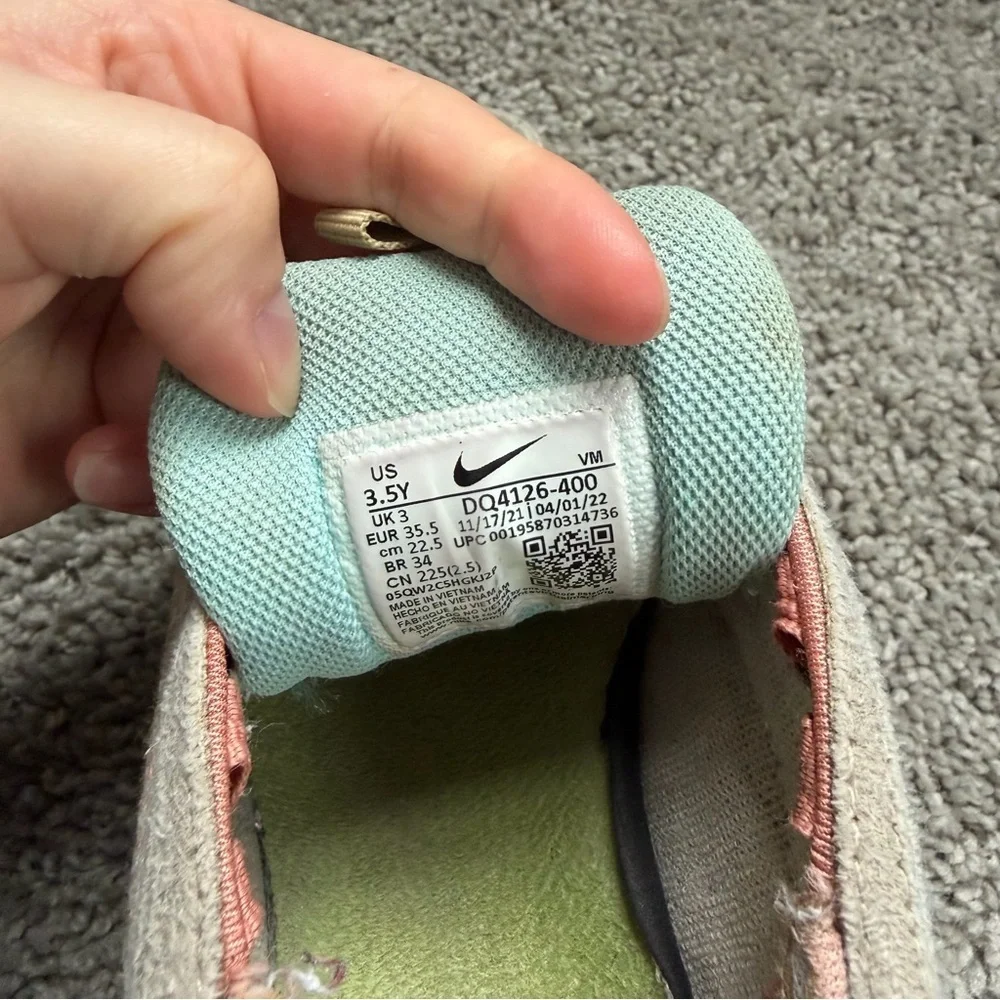 Nike Air Max 97 Se Sun Club Blue White Pink Tan Youth Size 3.5